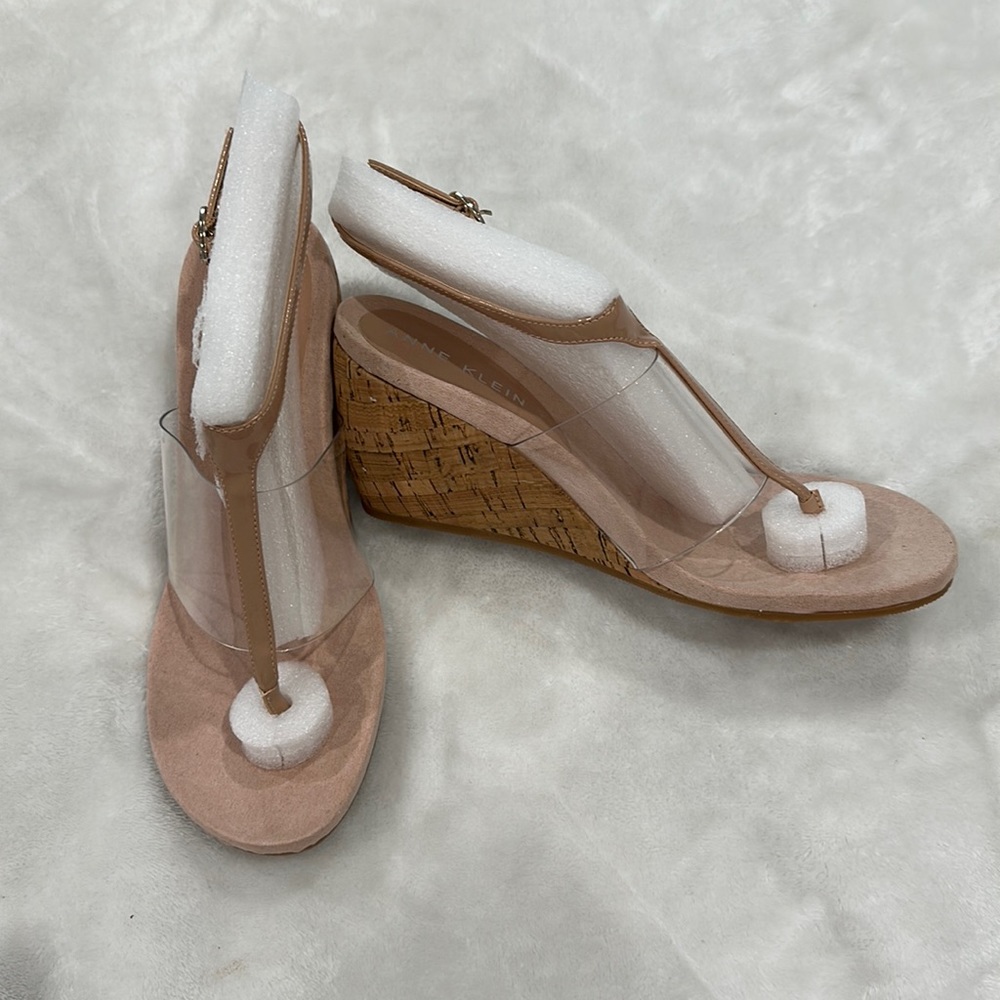 Ann Klein AKIKARI CLEAR/NAT WADGES SIZE 9M